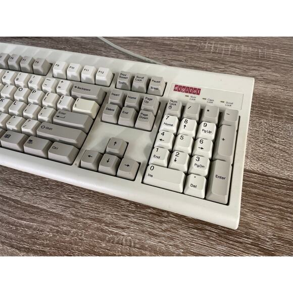 Vintage Digital KB-5923 Mechanical Keyboard‎ PS/2 PCL1A-DA Tested 5V 200mA - Picture 2 of 12